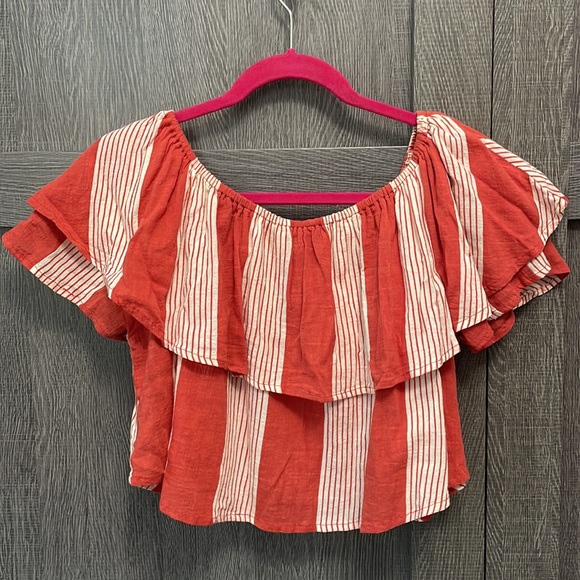 Like New Ruffle Stripe Top - Picture 5 of 8